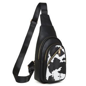 Small Sling Bag Men, Vegan Leather Pack Crossbody Bags, C :>